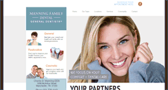 Desktop Screenshot of manningfamilydental.com